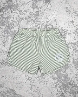 Active Style Easy Stretch LIFTING SHORTS ?C OFFSHORE / STRIPE GREEN