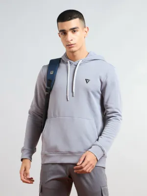 Men Solid Slim Fit Hooded Jacket with TECHNO DRY QuickAccessPockets