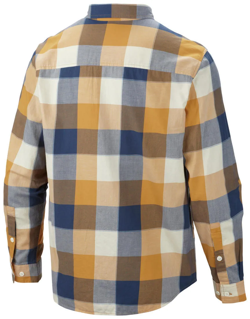 Still Glow Dense Fit Columbia Men Yellow Out and Back II Long Sleeve Shirt