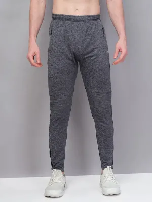 Perfect For Exercise Track Leggings Men Melange Slim Fit Trackpants with TECHNO GUARD
