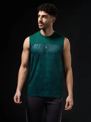 Men Printed Slim Fit Round Neck Innerwear Vest with TECHNOCOOL  Indoor Comfort