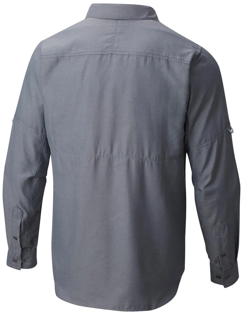 Columbia Men Grey Pilsner Peak II Long Sleeve Shirt (Sun Protection) Style Mood