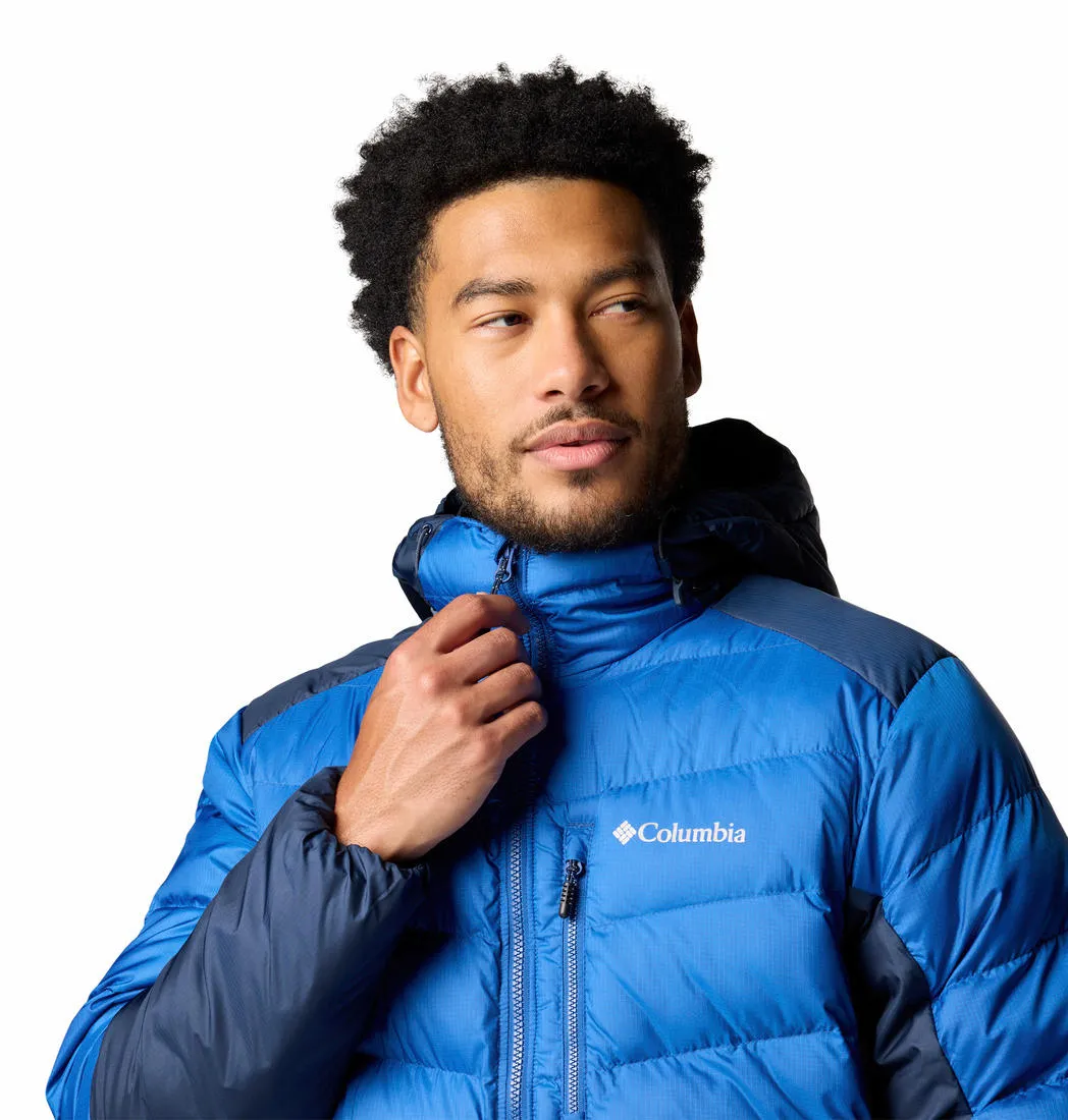 Columbia Men Blue Labyrinth Loop II Hooded Jacket Breathable mesh NonBulky Midweight Build