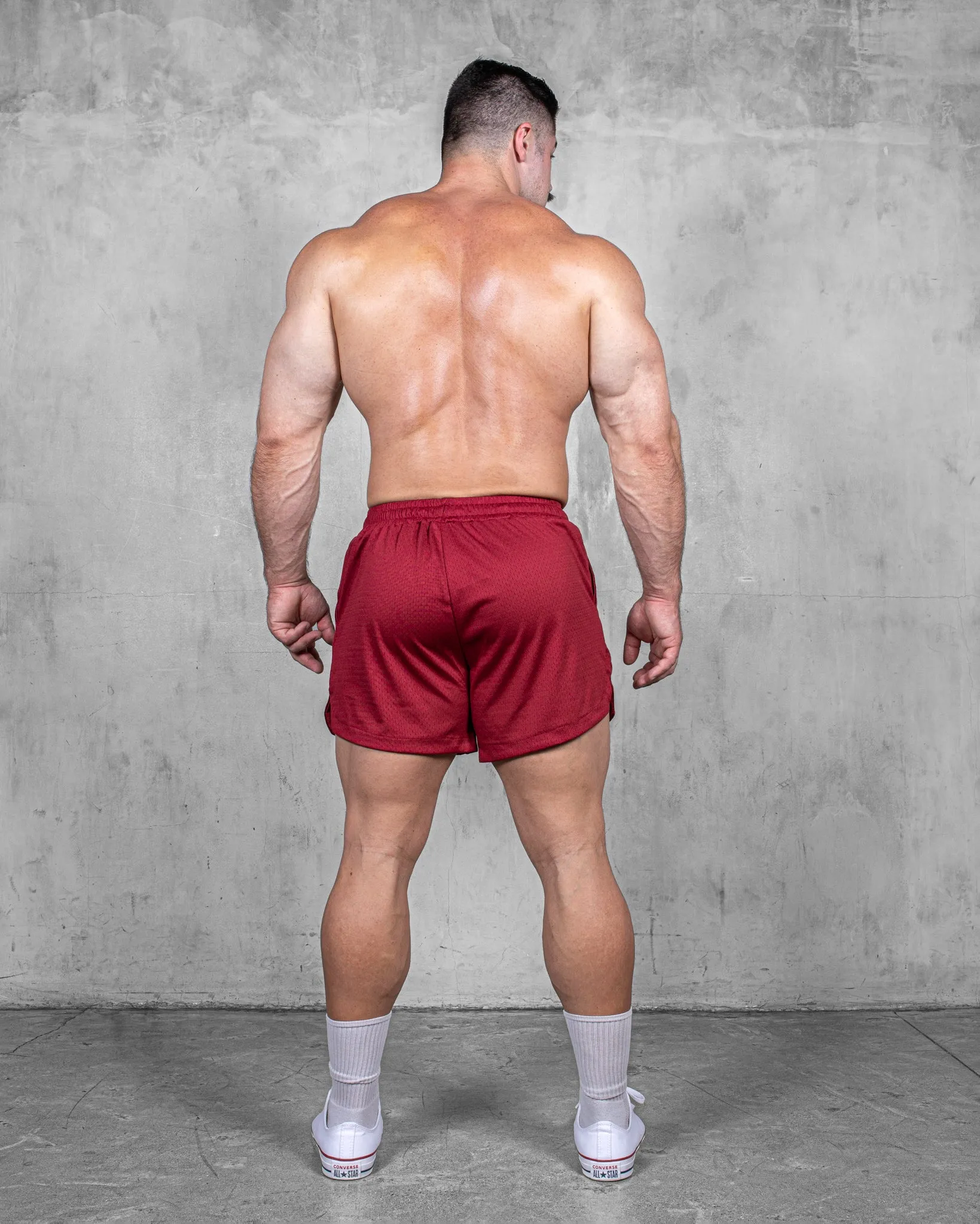 Layer Ready HighBackRise LIFTING SHORTS ?C MESH / RED