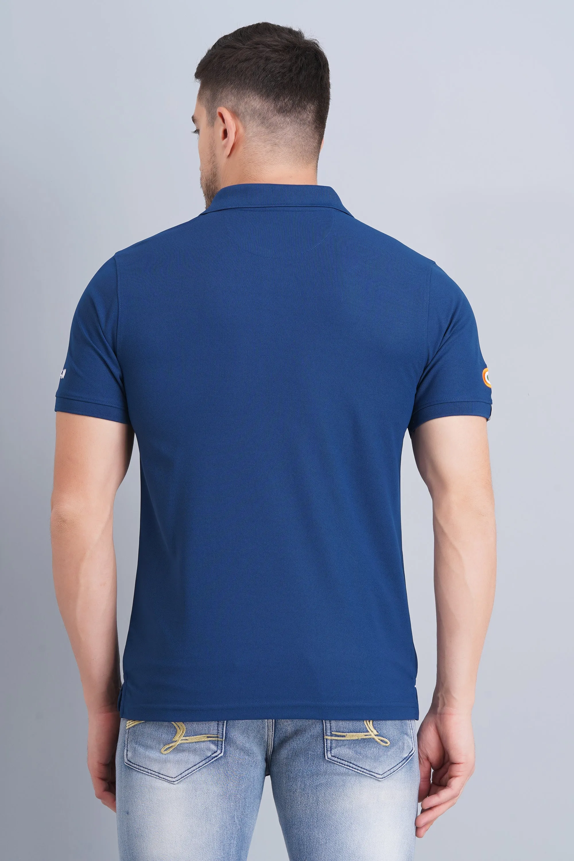 Quality Comfort Spring Collection Men's Polo T Shirt SUKHOI-30 RAMA BLUE