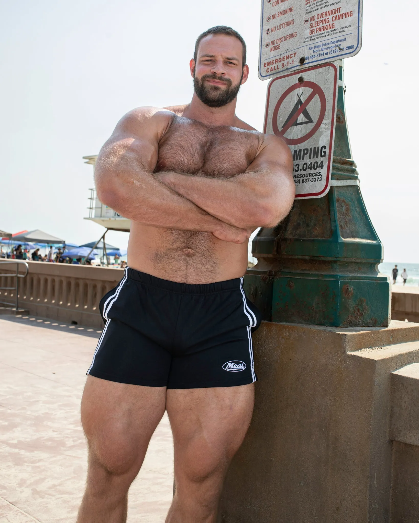 Breathable Waistband Tennis wear SQUATTING SHORTS ?C ATHLETIC / BLACK