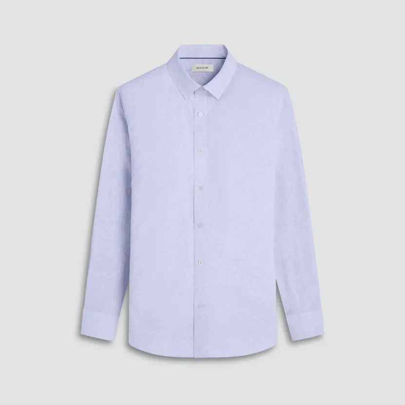 Bugatchi Karl Graph Check Long-Sleeve Shirt - Sky AntiSnagFabric Warm Socks