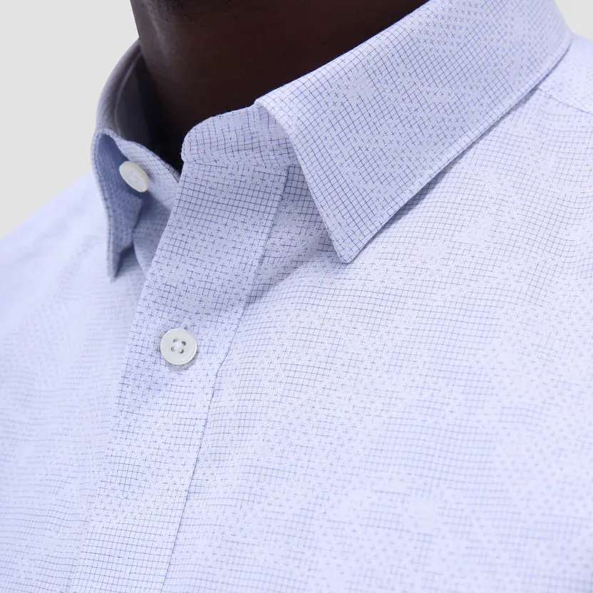 Bugatchi Karl Graph Check Long-Sleeve Shirt - Sky Comfortable Outerwear