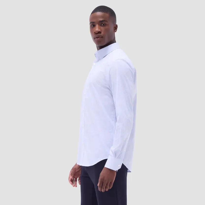 Busy Glow Craft Core Bugatchi Karl Graph Check Long-Sleeve Shirt - Sky