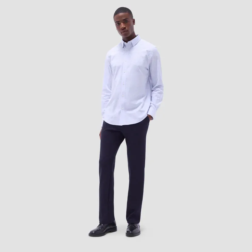 Clear Tone Ventilation Panels Bugatchi Karl Graph Check Long-Sleeve Shirt - Sky