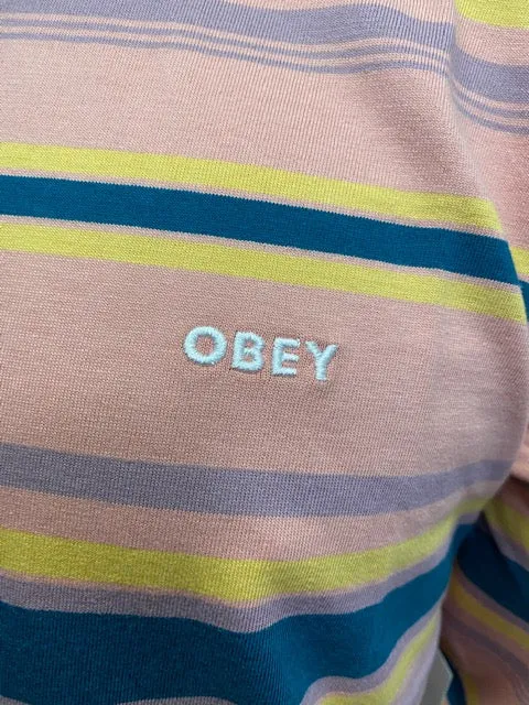 Fit For All Day Obey T-shirt manica lunga Higland  131030115 pink multi
