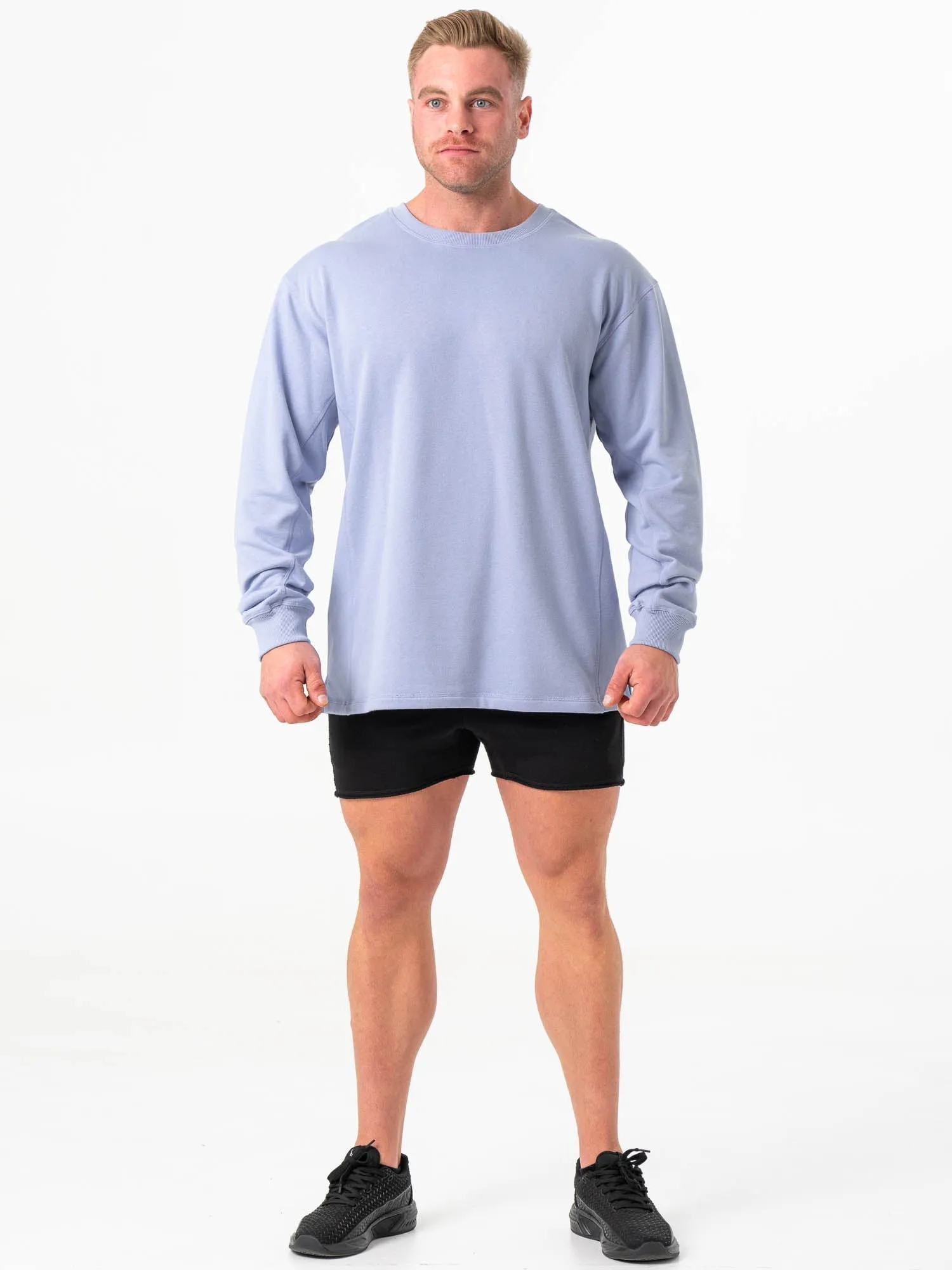 product launch Force Crew Neck - Lilac Blue