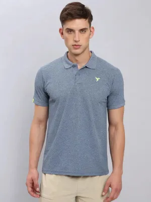 Men Solid Slim Fit Polo T-shirt with MATPIQ Stretch Fabric Construction