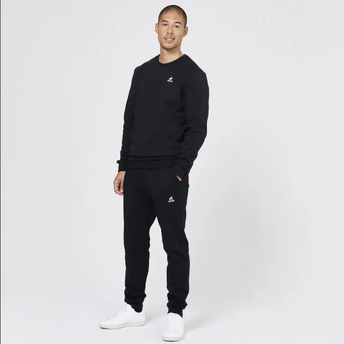 Le Coq Sportif Felpa Girocollo da uomo Ess 2120204 nero Unisex