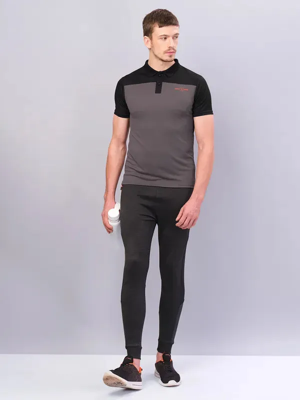 Timeless Look Men Colorblock Relax Fit Polo T-shirt with TECHNO COOL 