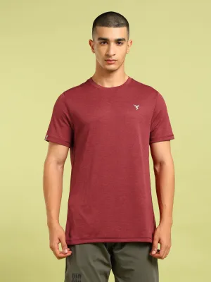 Men Solid Slim Fit Crew Neck T-shirt with DOUBLE COOL Durable Material