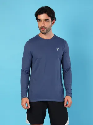 Stretch Knit funky Men Solid Slim Fit Crew Neck T-shirt with TECHNO COOL 