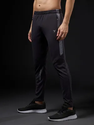 Men Solid Slim Fit Trackpants with TECHNO DRY Running Performance