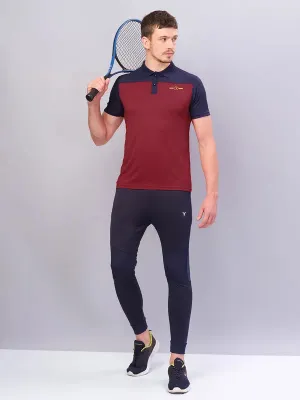 Men Colorblock Relax Fit Polo T-shirt with TECHNO COOL  Compact Knit Structure