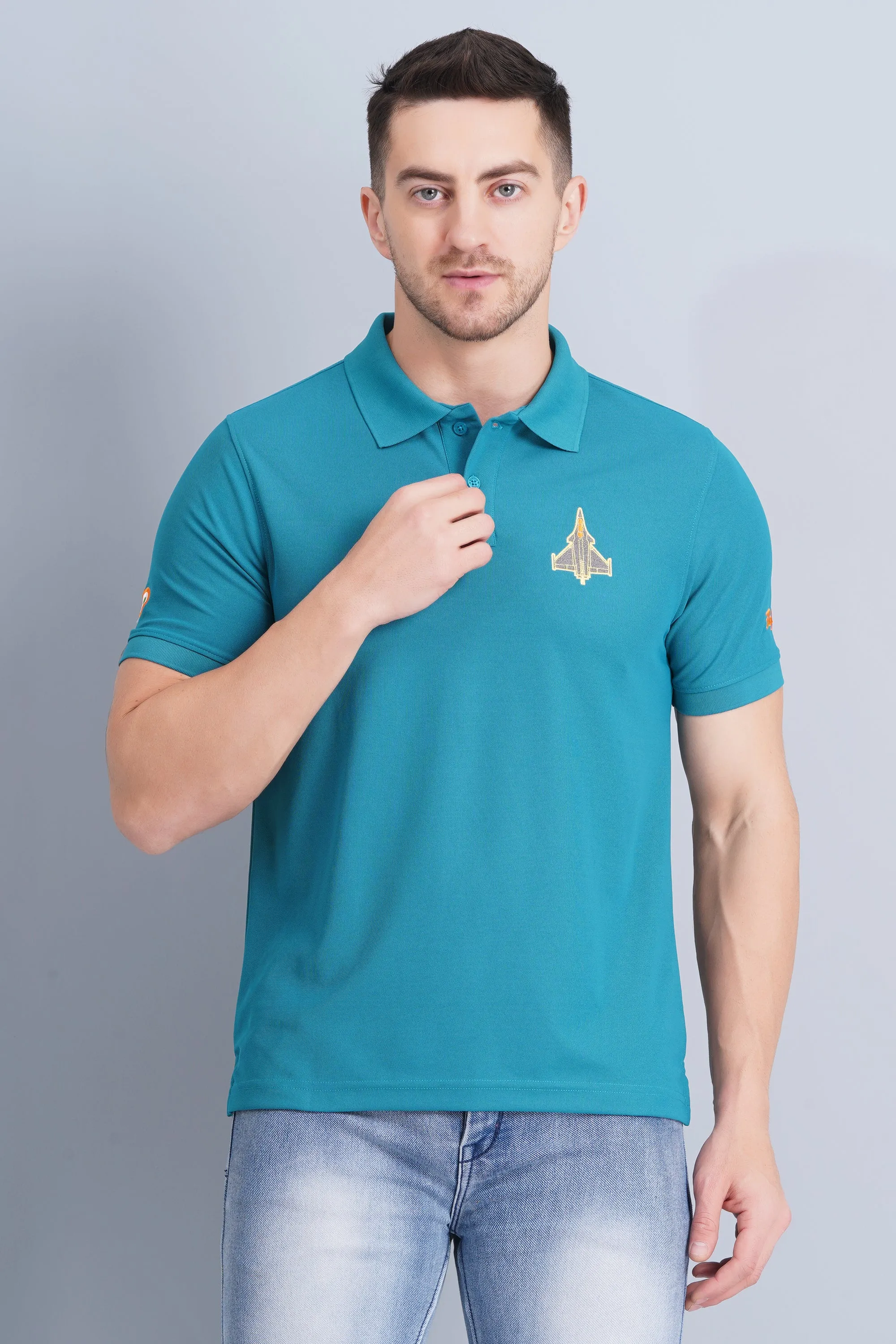 Everyday Style All-Day Wear Men's Polo T Shirt Rafale Blue