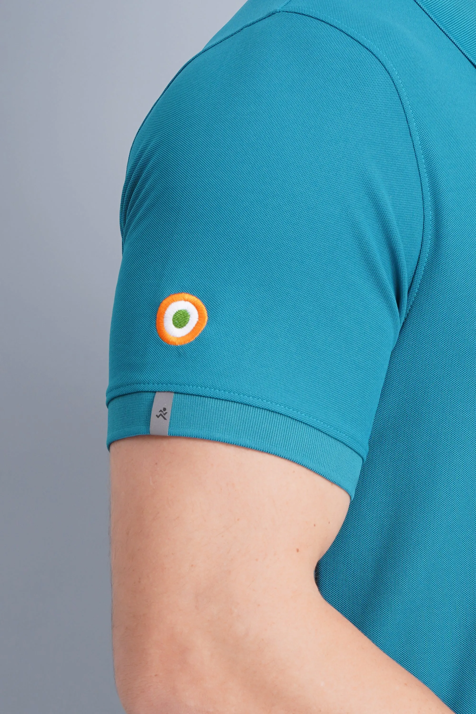 Stylish Collar DoubleLayered Fabric Men's Polo T Shirt Rafale Blue
