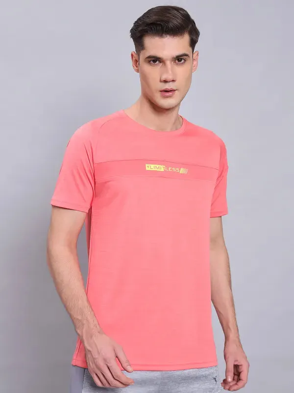 Value for Money Men Melange Slim Fit Crew Neck T-shirt with TECHNO COOL 