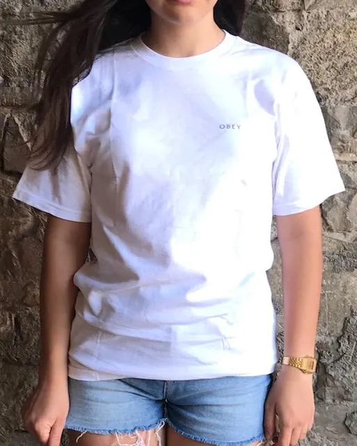 Obey maglietta manica corta da adulti Noire Icon 2 Basic 163082330 bianco Basic Layer