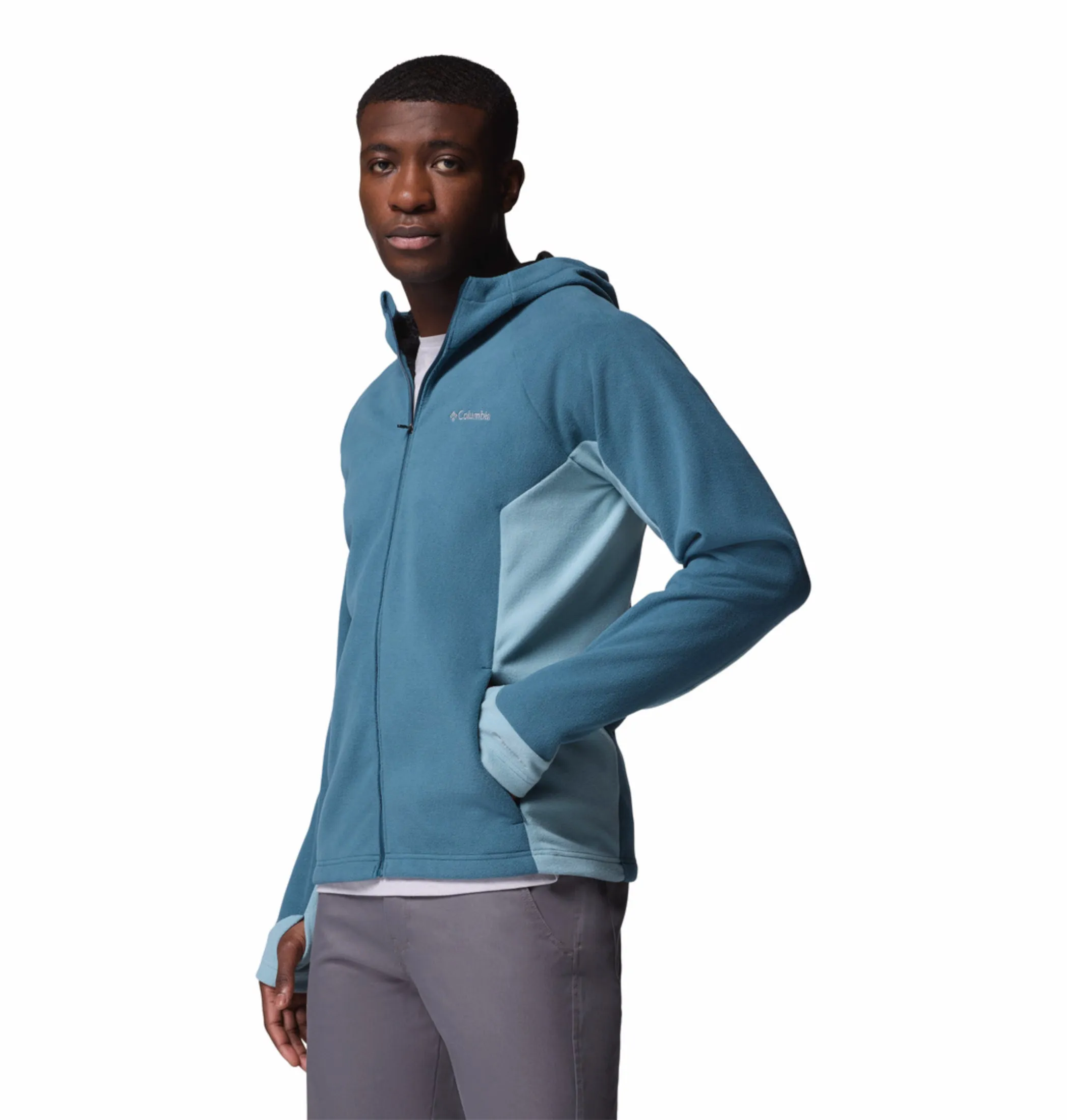 Relaxed Style Running Gear Columbia Men Blue OmniHeat Arctic Peak Fleece Jacket