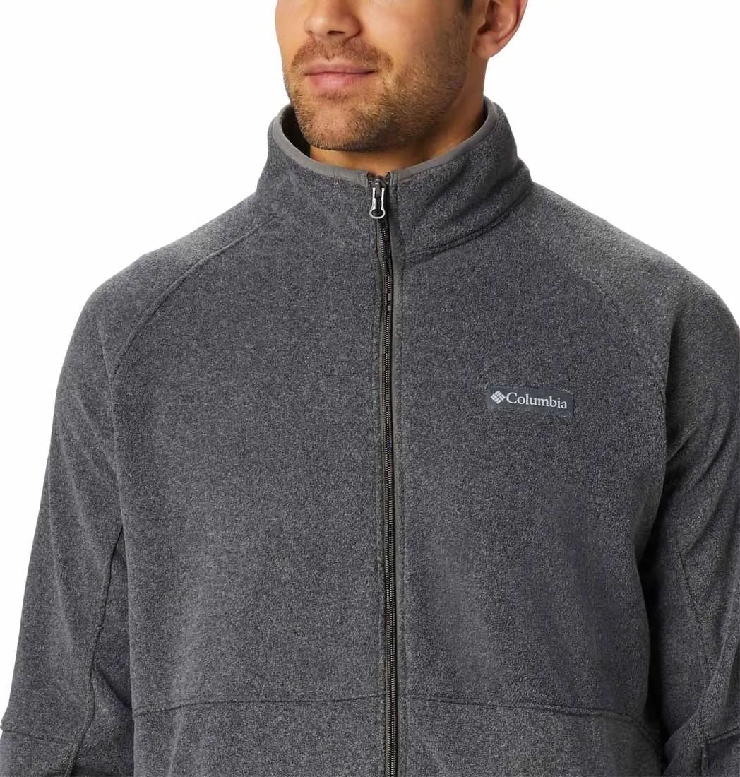Columbia Men Grey Basin Trail Fleece Full Zip Outdoor Work Insulated Feel