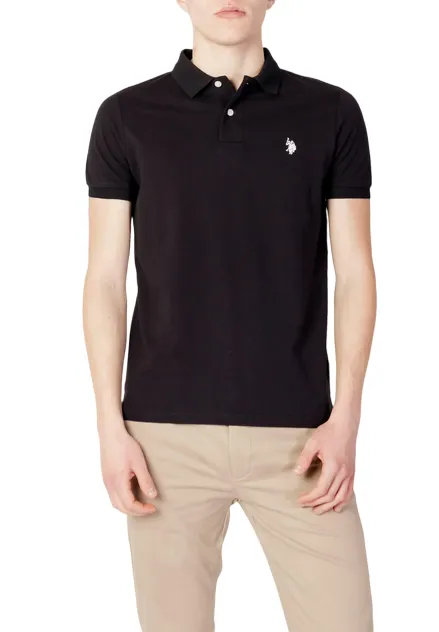 U.S. Polo Assn. Polo uomo manica corta King 41029 65079 199 nero High-End Look Functional Essentials