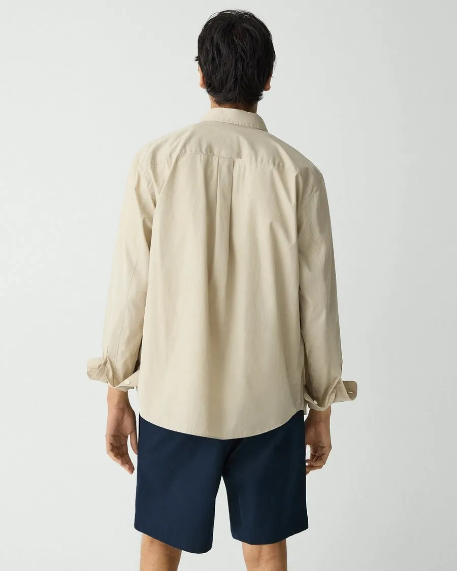 Theory Weekend Shirt - Earl Grey Universal Clasp Mechanism Tagless Design