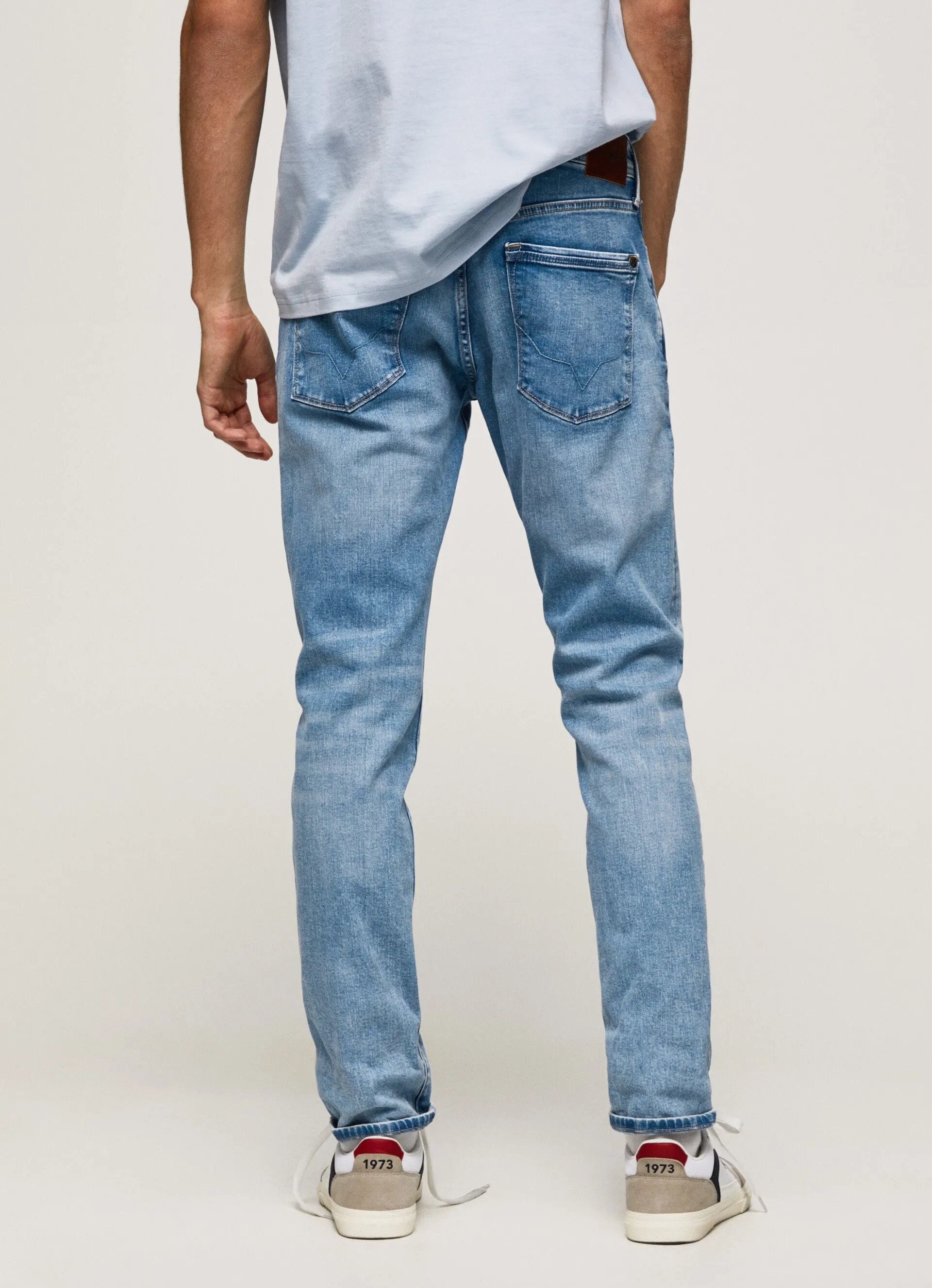 Simple clothing Loose Textured Travel Outfit Pepe Jeans pantalone Jeans da uomo Regular Fit Stanley PM206326VT6 denim