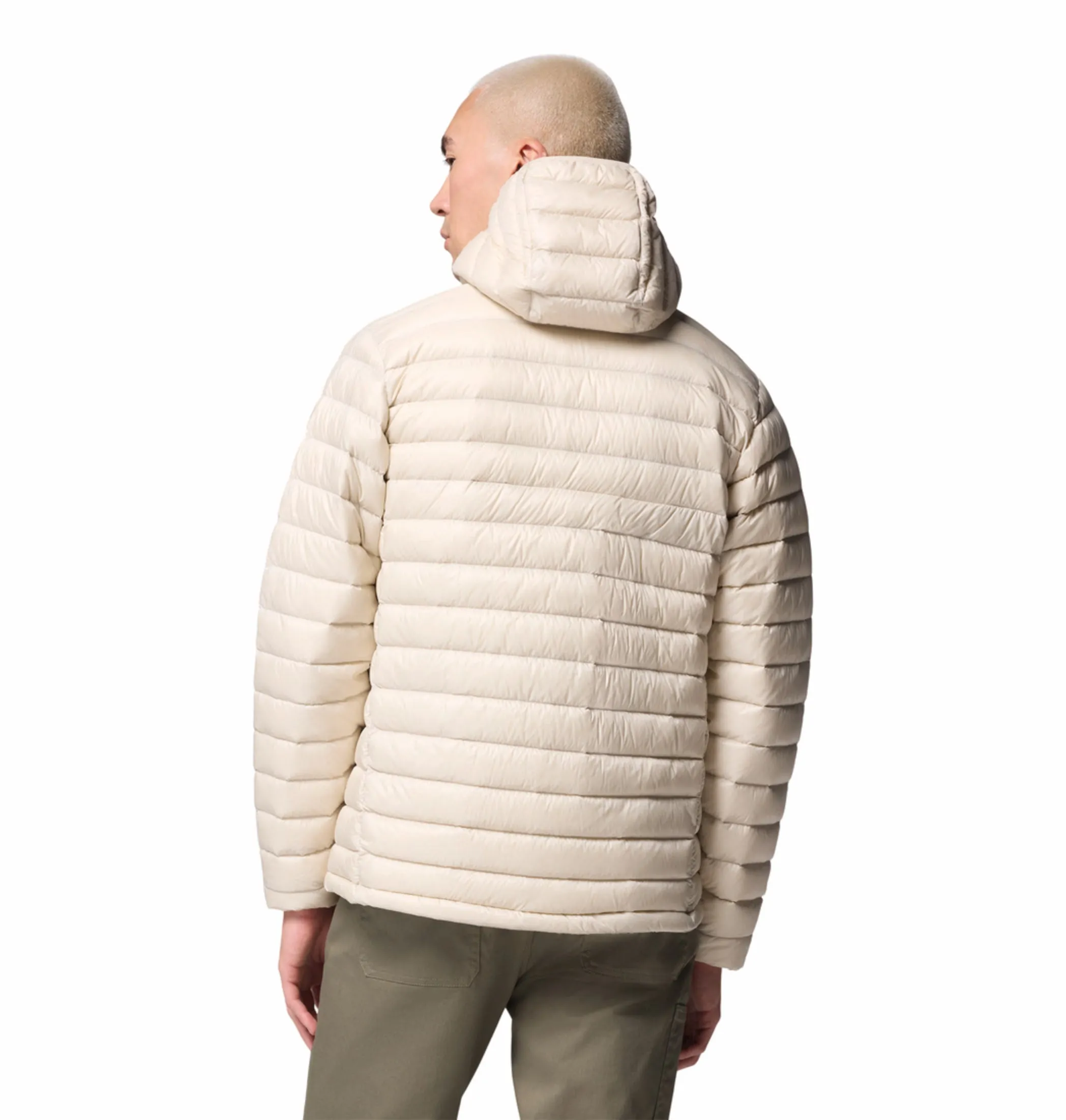 Columbia Men Beige OmniShield Corelite Down Jacket Cozy Lining