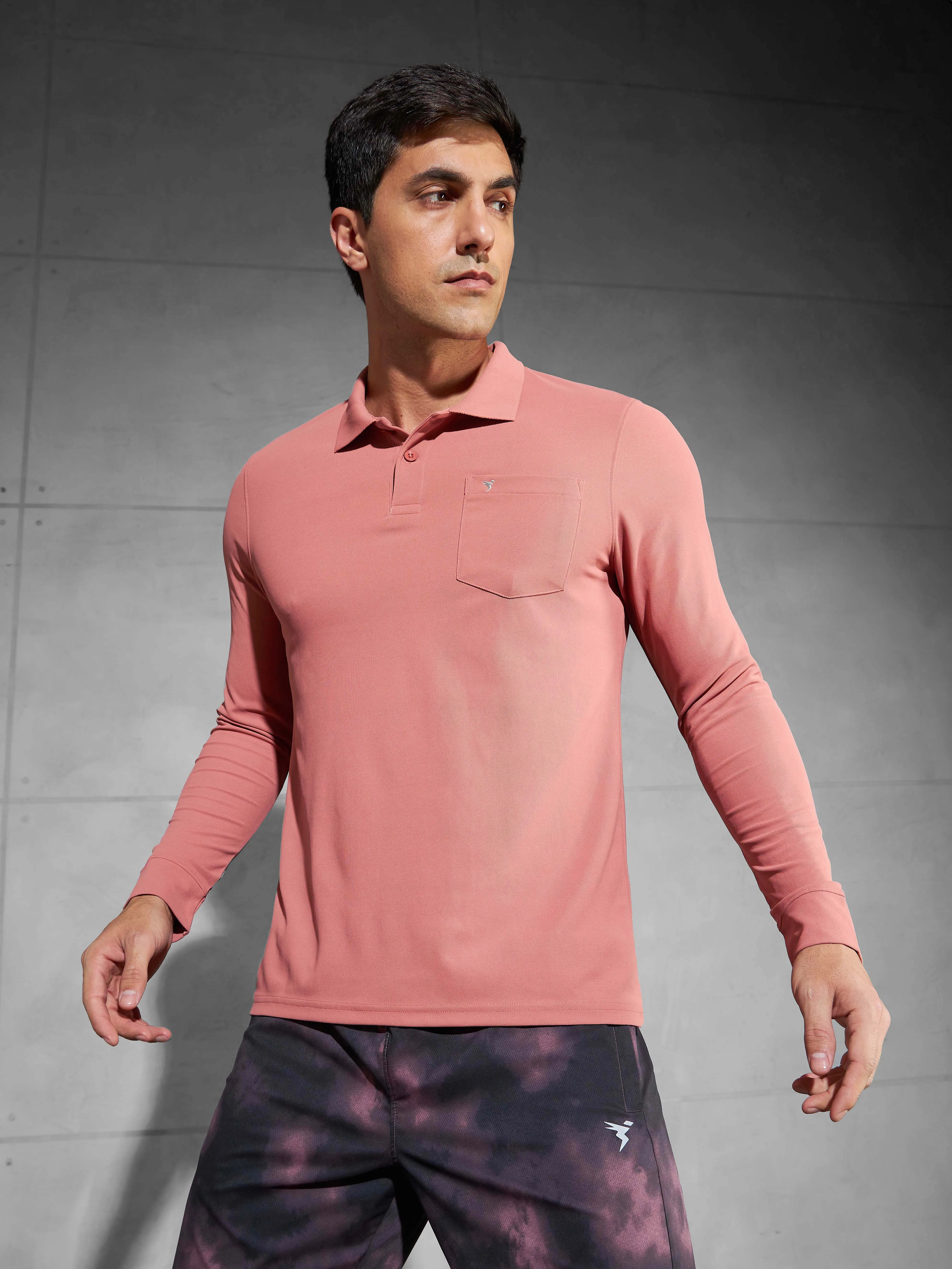 Men Solid Slim Fit Polo T-shirt with MATPIQ Everyday Essential Classic Top