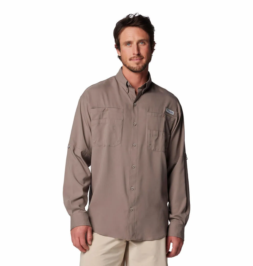 Columbia Men Brown Tamiami II LS Shirt (Sun Protection) Smart Casual Casual Trend