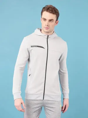 Stylish Fashion Men Solid Slim Fit Hooded Jacket with TECHNO DRY