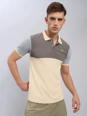 cotton shirt Light Flex Men Colorblock Slim Fit Polo T-shirt with MATPIQ