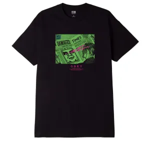 Obey maglietta manica corta Wake Up Call 165263436 nero Durable Colorfast Finish