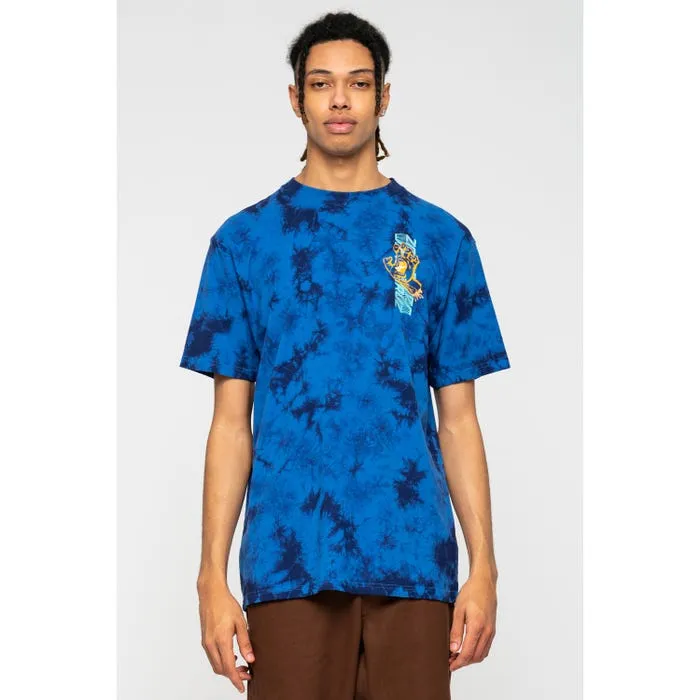 Santa Cruz maglietta manica corta da uomo Split Strip azzurro-blu Relaxed Movement Minimal Comfort Style