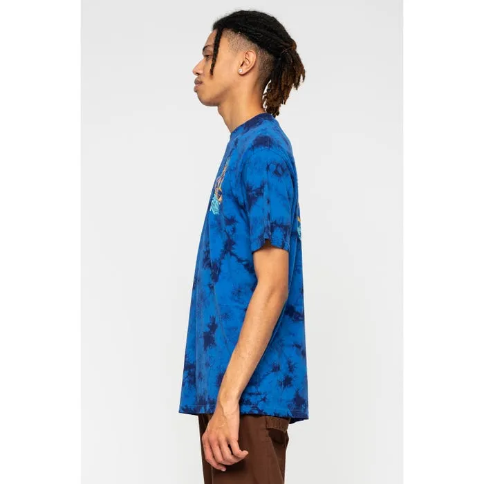 Comfort Design Santa Cruz maglietta manica corta da uomo Split Strip azzurro-blu
