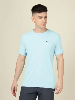 Men Solid Slim Fit Crew Neck T-shirt with TECHNO COOL  Comfy Fit Layer High Quality Printing