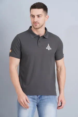 Men's Polo T Shirt Rafale Charcoal Everyday Basic Weekend Style
