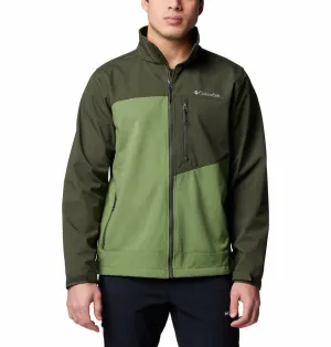 High Density Weave Cold Shield Columbia Men Green Cruiser Valley II Softshell