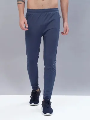 Men Solid Slim Fit Trackpants with TECHNO DRY Hygienic Inner Layer