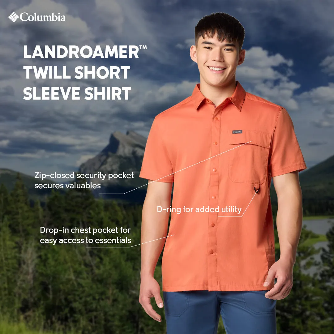 SeamFreeEngineering Flexible Joints Columbia Men Red Landroamer Twill SS Shirt