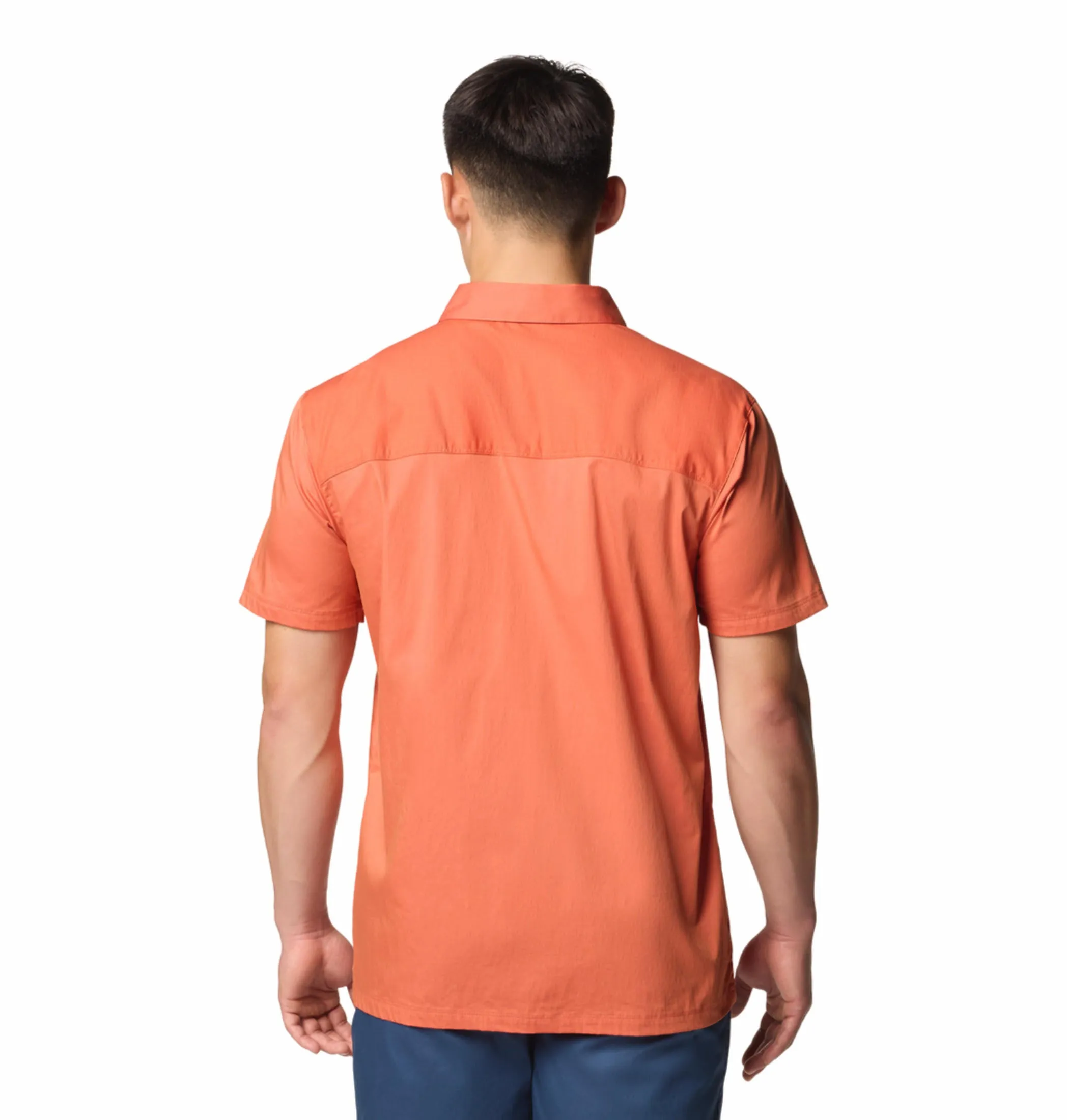 Columbia Men Red Landroamer Twill SS Shirt Parisian Chic Street Fest