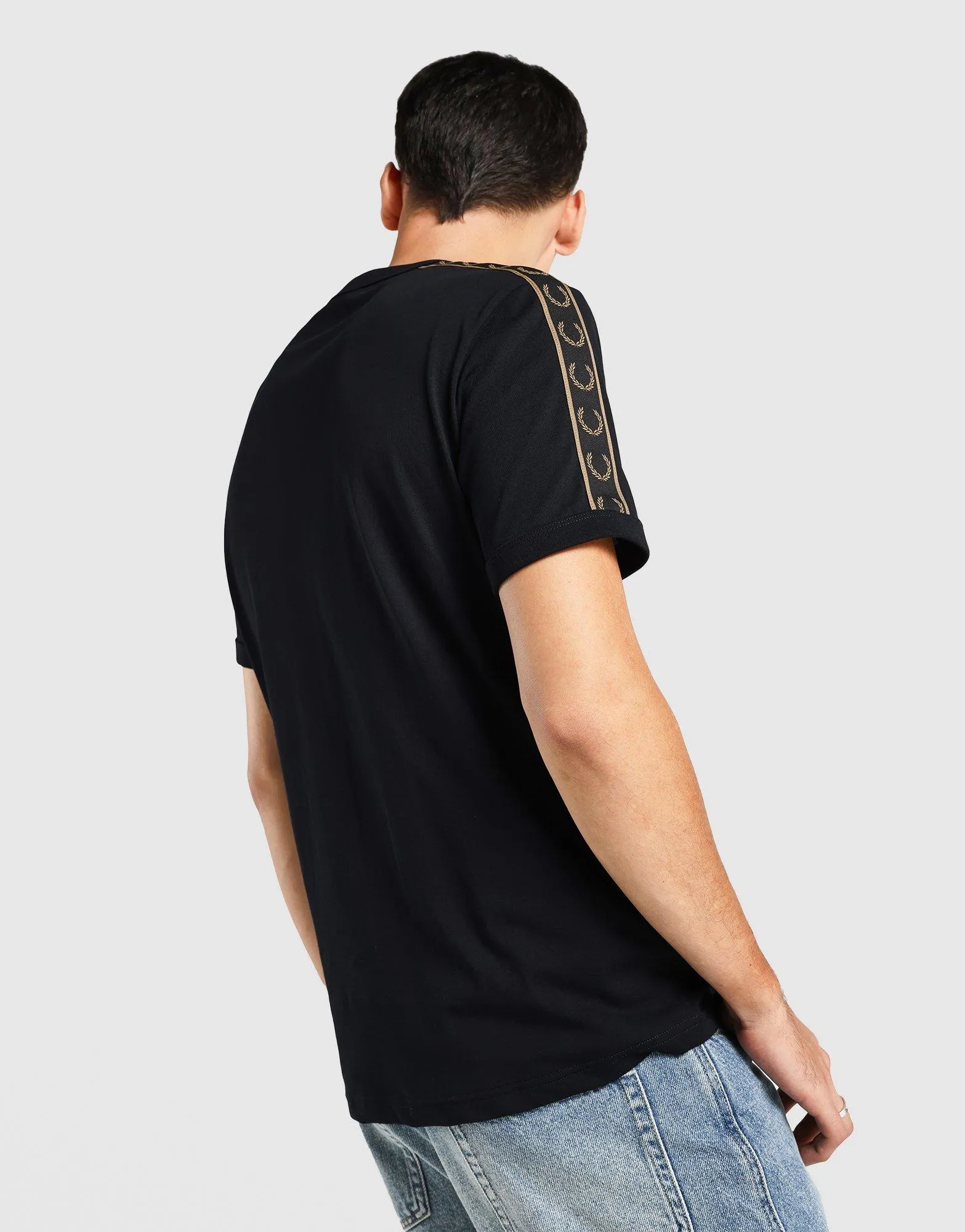 Light and Fresh Anti Static Fabric Tape Ringer T-Shirt