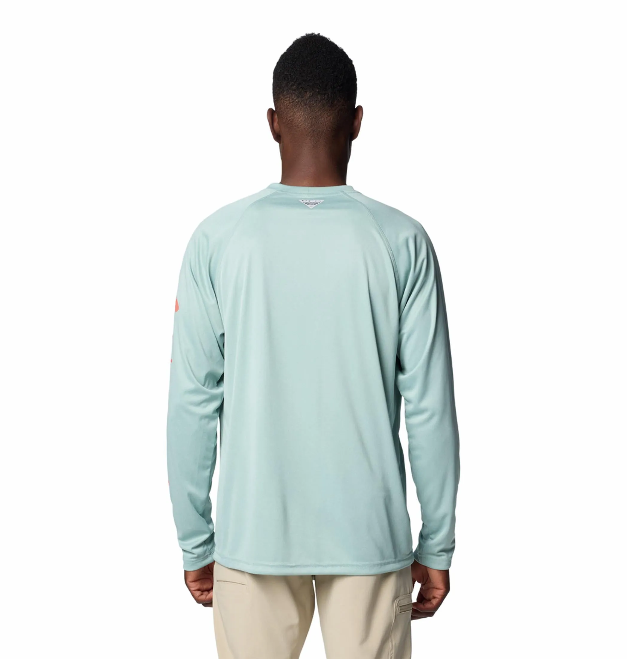 Travel Vibe QuickPackable Design Columbia Men Blue Terminal Tackle Heather LS Shirt (Sun Protection)