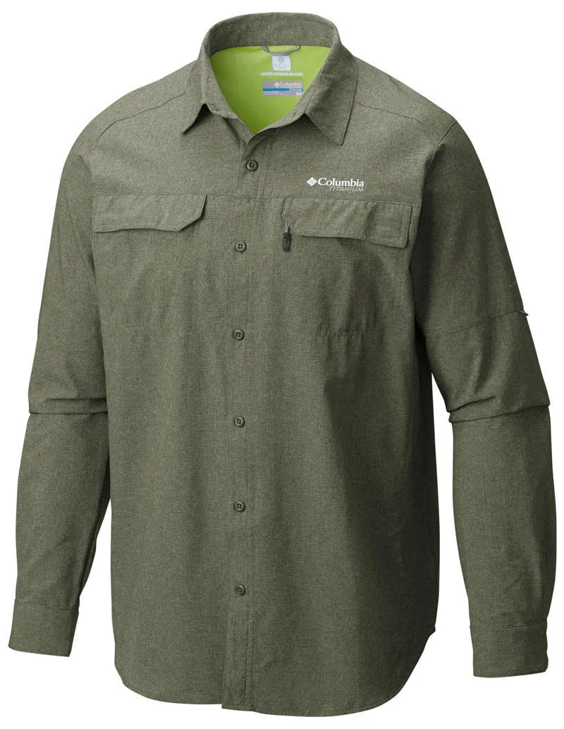 Relaxed Blouse Columbia Men Green Irico Mens Long Sleeve Shirt