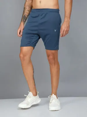 Men Solid Slim Fit Shorts with TECHNO DRY wrinkle - resistant